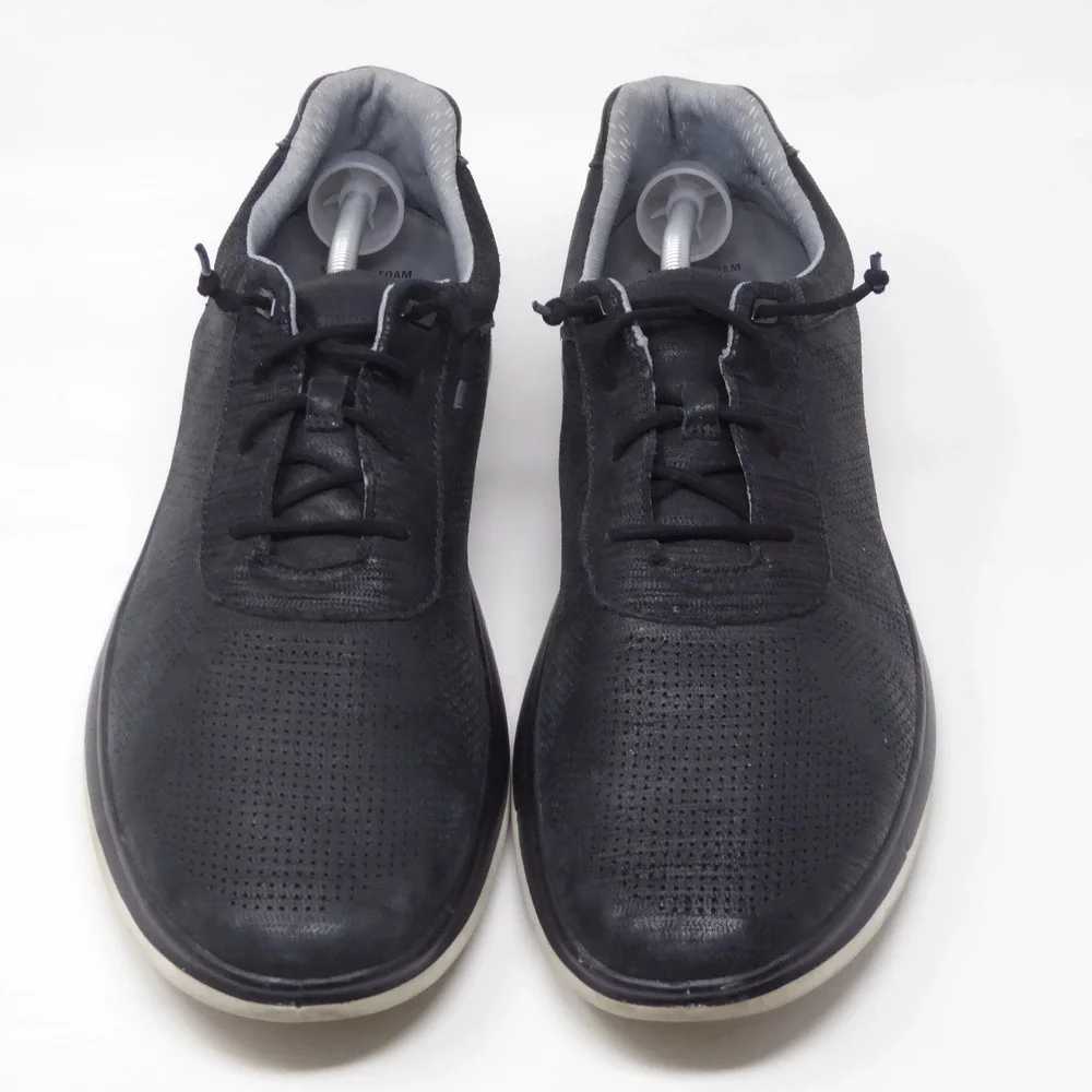 Johnston & Murphy Mens Activate U-Throat Sneakers Black Leather Size 13M